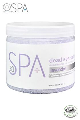 BCL SPA Lavender + Mint Dead Sea Salt Soak 454g