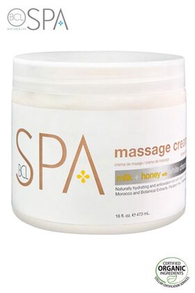 BCL SPA Milk + Honey with White Chocolate massage cream 473ml