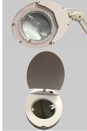 LED magnifier lamp white 12 W 2