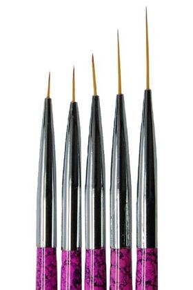 Nail decoration brush set 5pcs