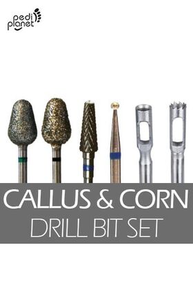 Pedi Planet Callus & Corn drill bit cutter set of 6 pcs