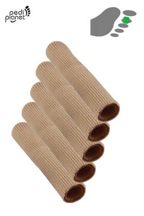 Pedi Planet fabric gel cutable toe protection tube 10cm size: S PACKAGE 5 pcs