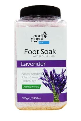 Pedi Planet Lavender bath salt for foot with tea tree oil 950g