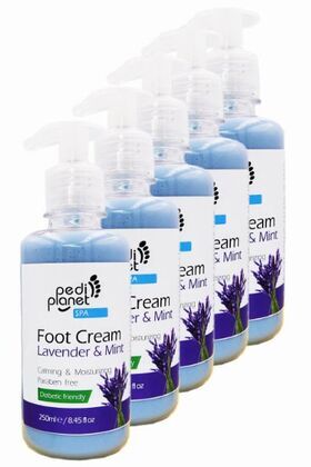 Pedi Planet Lavender Foot Cream PACKAGE 5x250ml