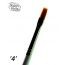 Aphro Nails gel brush straight 4 wooden handle