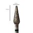 Pedi Planet diamond bit drop-shaped (coarse grit)