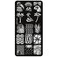 Aphro Nails nail print plate Tropical YZW-L05