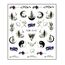 Aphro Nails nail sticker Day and night YZW3141