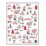 Aphro Nails nail sticker Merry Christmas Red CJ025P