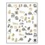 Aphro Nails nail sticker Merry Santa Gold CJ026A