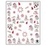 Aphro Nails nail sticker Santa Red CJ019P